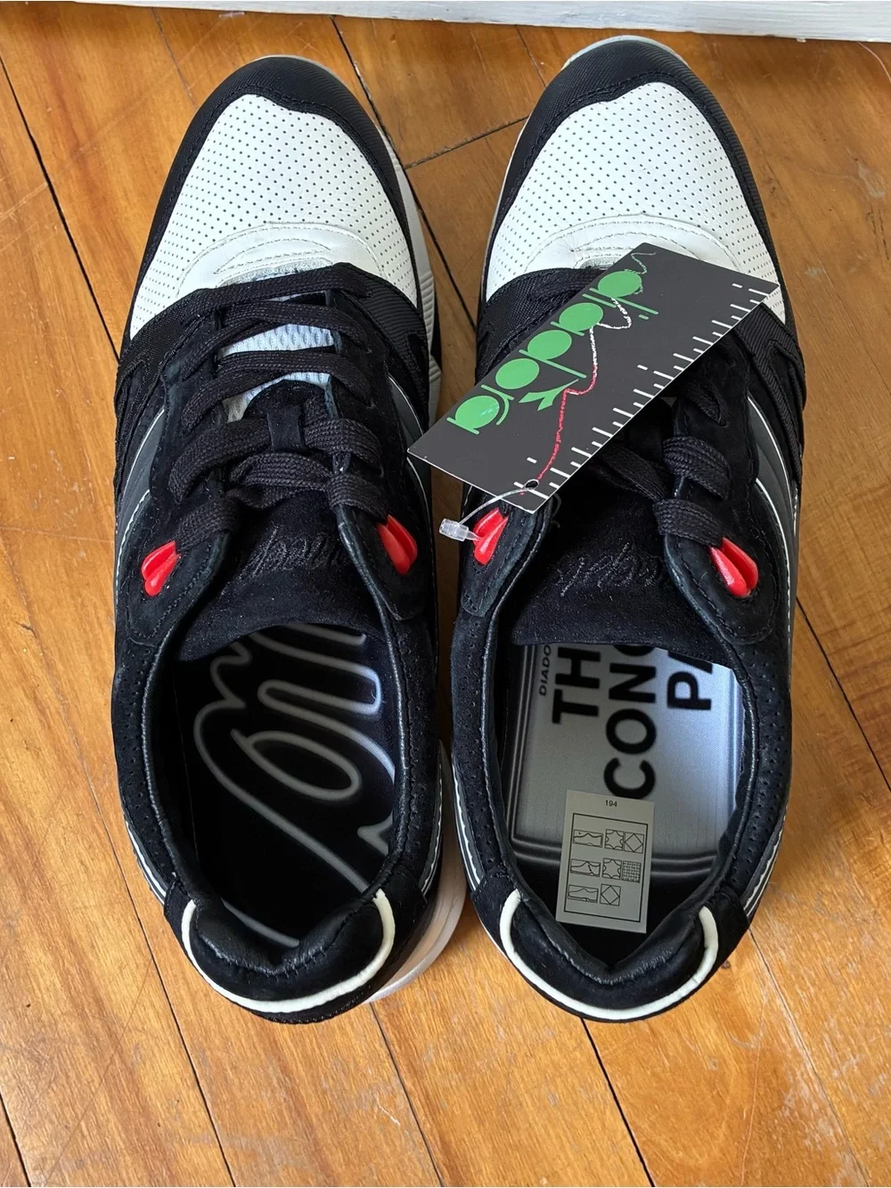 Diadora x Concepts N9000 Shoes Mens Size 8.5 Ratpack Tuxedo Special Box